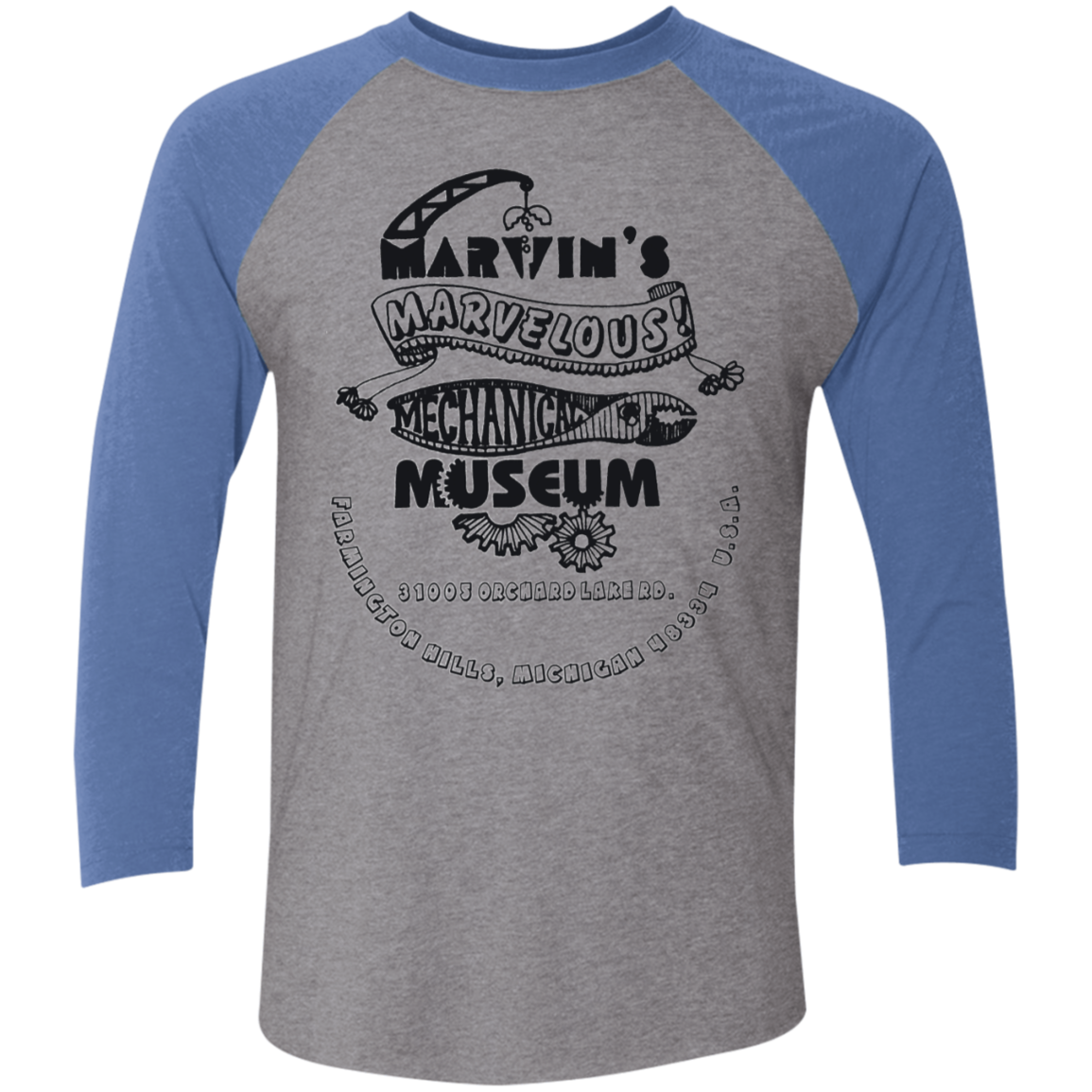 NL6051 Tri-Blend 3/4 Sleeve Raglan T-Shirt