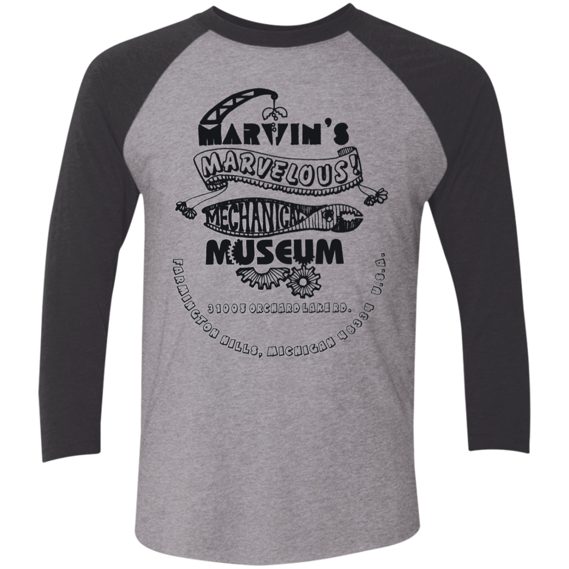NL6051 Tri-Blend 3/4 Sleeve Raglan T-Shirt