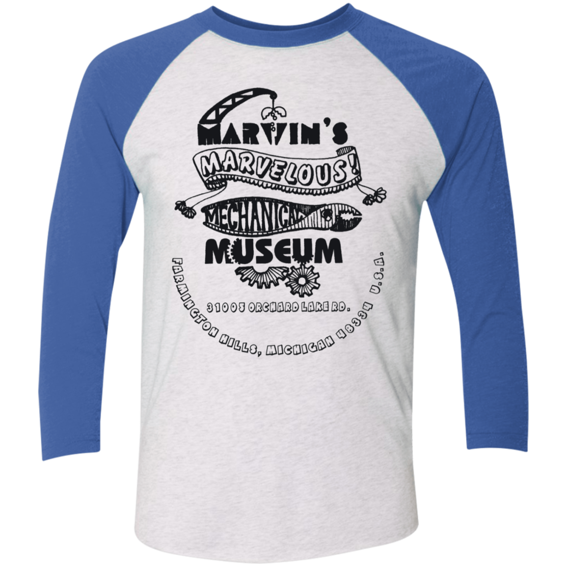 NL6051 Tri-Blend 3/4 Sleeve Raglan T-Shirt