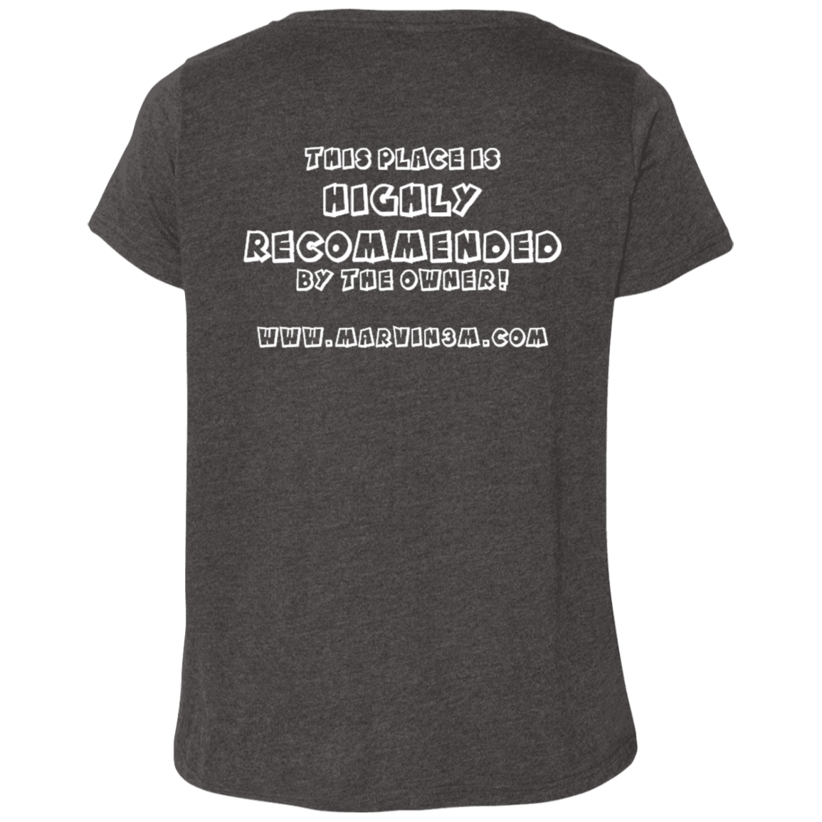 3807  Ladies' Curvy V-Neck T-Shirt