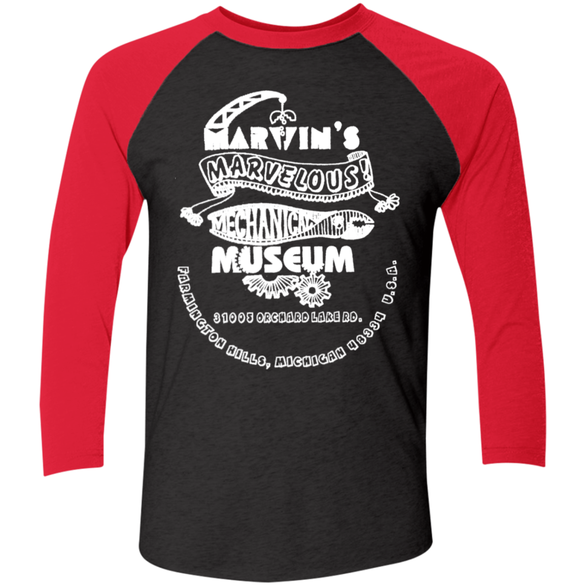 NL6051 Tri-Blend 3/4 Sleeve Raglan T-Shirt