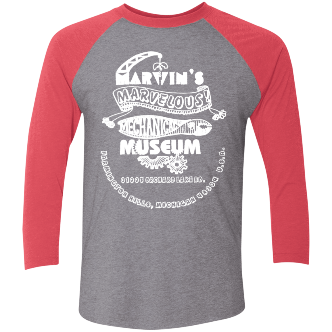 NL6051 Tri-Blend 3/4 Sleeve Raglan T-Shirt