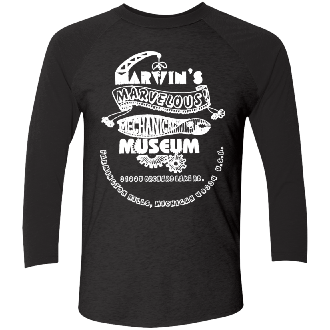 NL6051 Tri-Blend 3/4 Sleeve Raglan T-Shirt