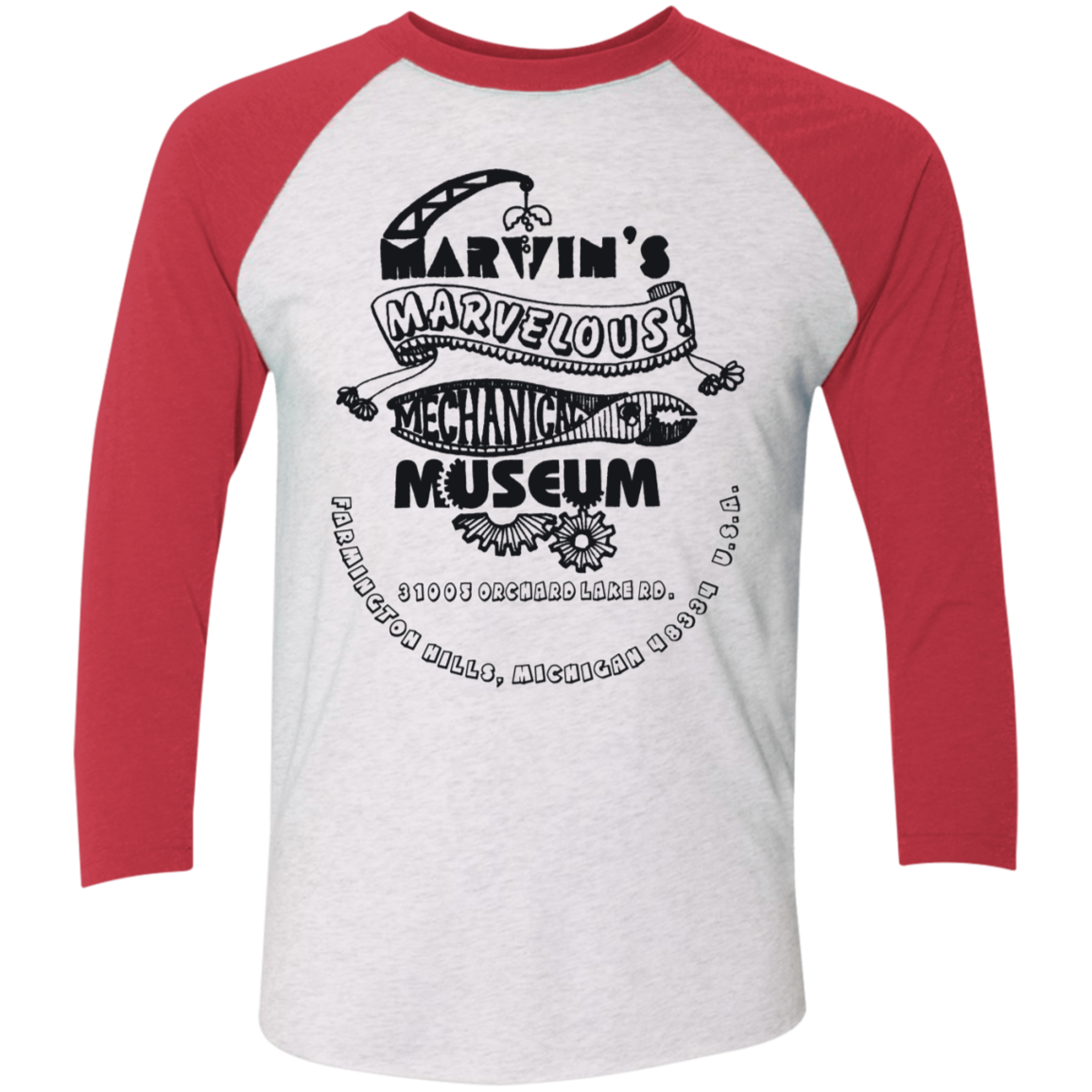 NL6051 Tri-Blend 3/4 Sleeve Raglan T-Shirt