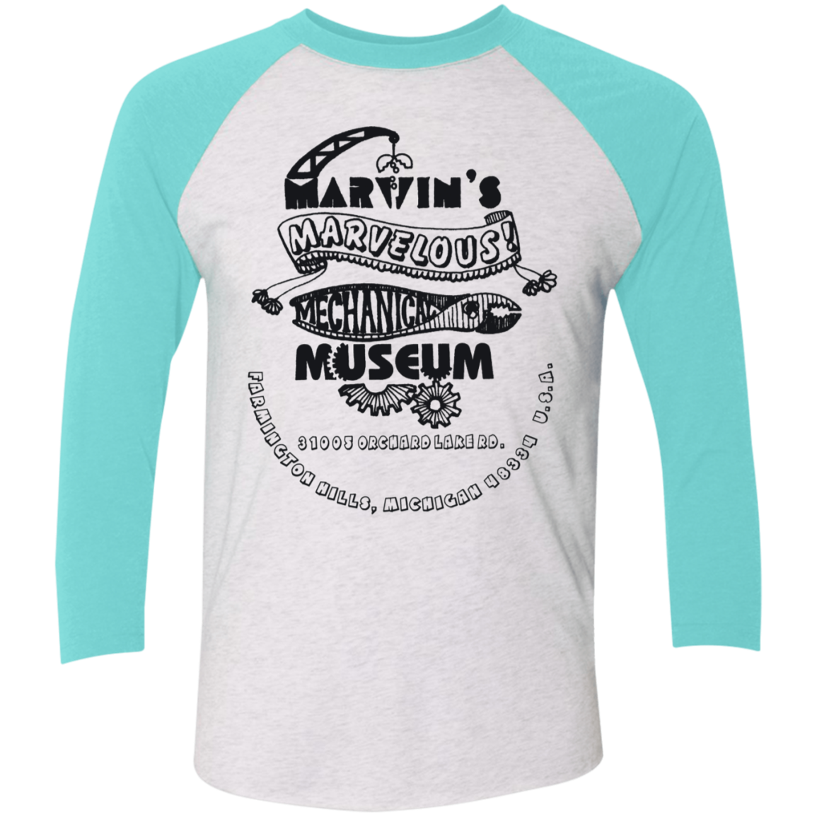 NL6051 Tri-Blend 3/4 Sleeve Raglan T-Shirt