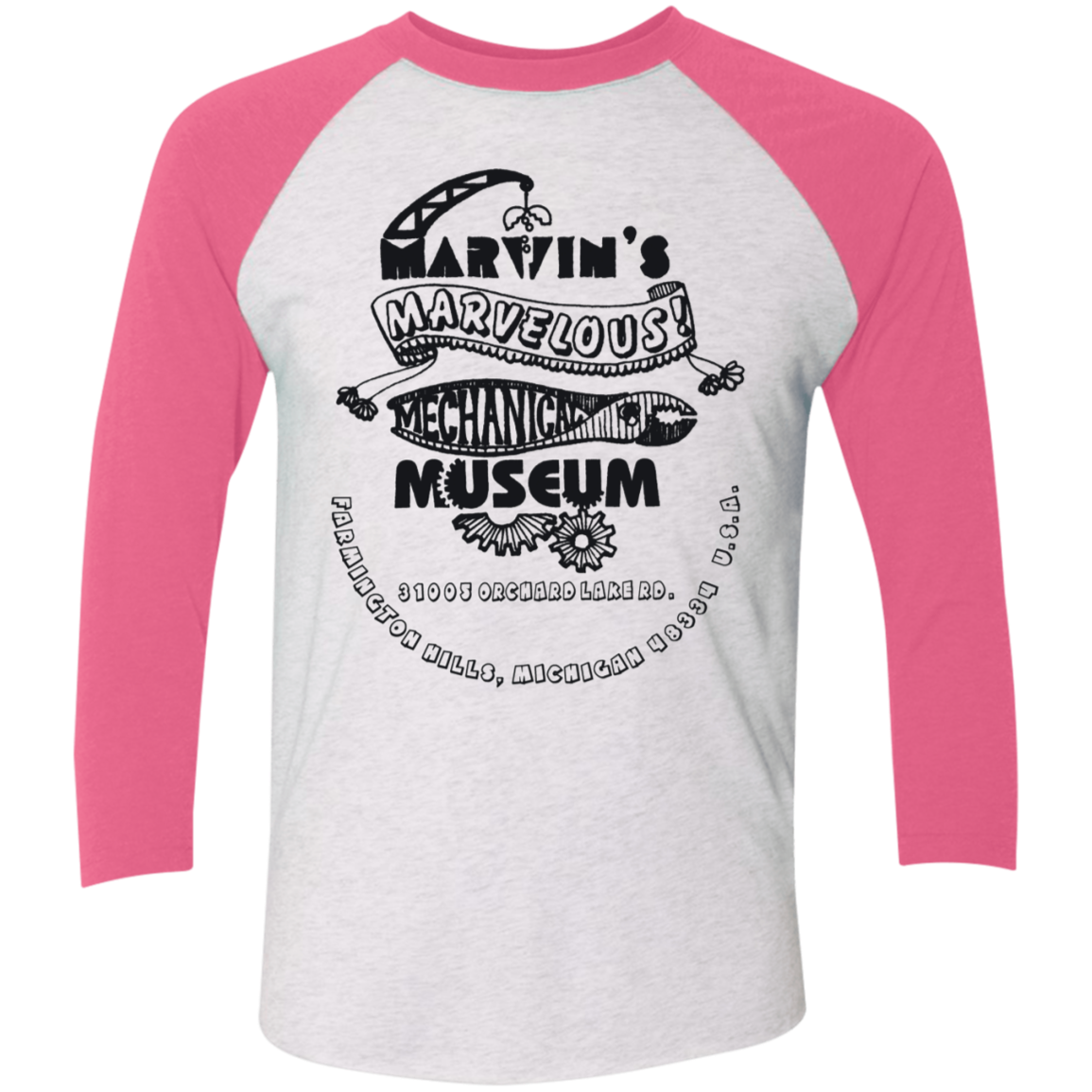 NL6051 Tri-Blend 3/4 Sleeve Raglan T-Shirt