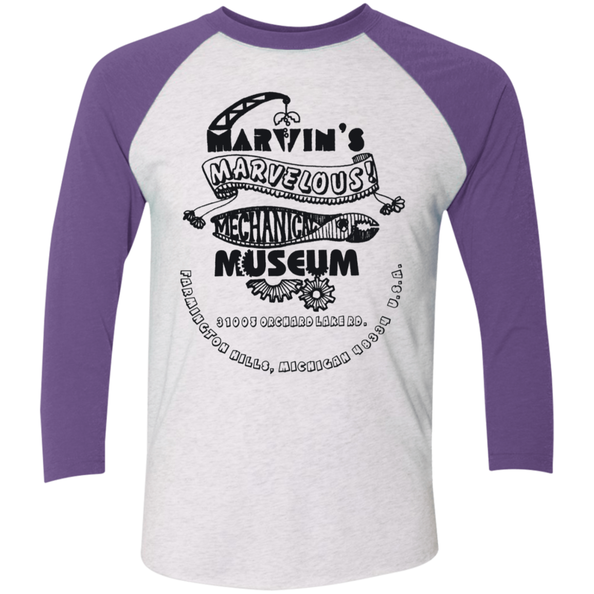 NL6051 Tri-Blend 3/4 Sleeve Raglan T-Shirt