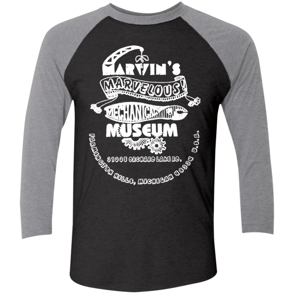 NL6051 Tri-Blend 3/4 Sleeve Raglan T-Shirt