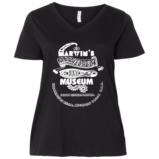 3807 Ladies' Curvy V-Neck T-Shirt