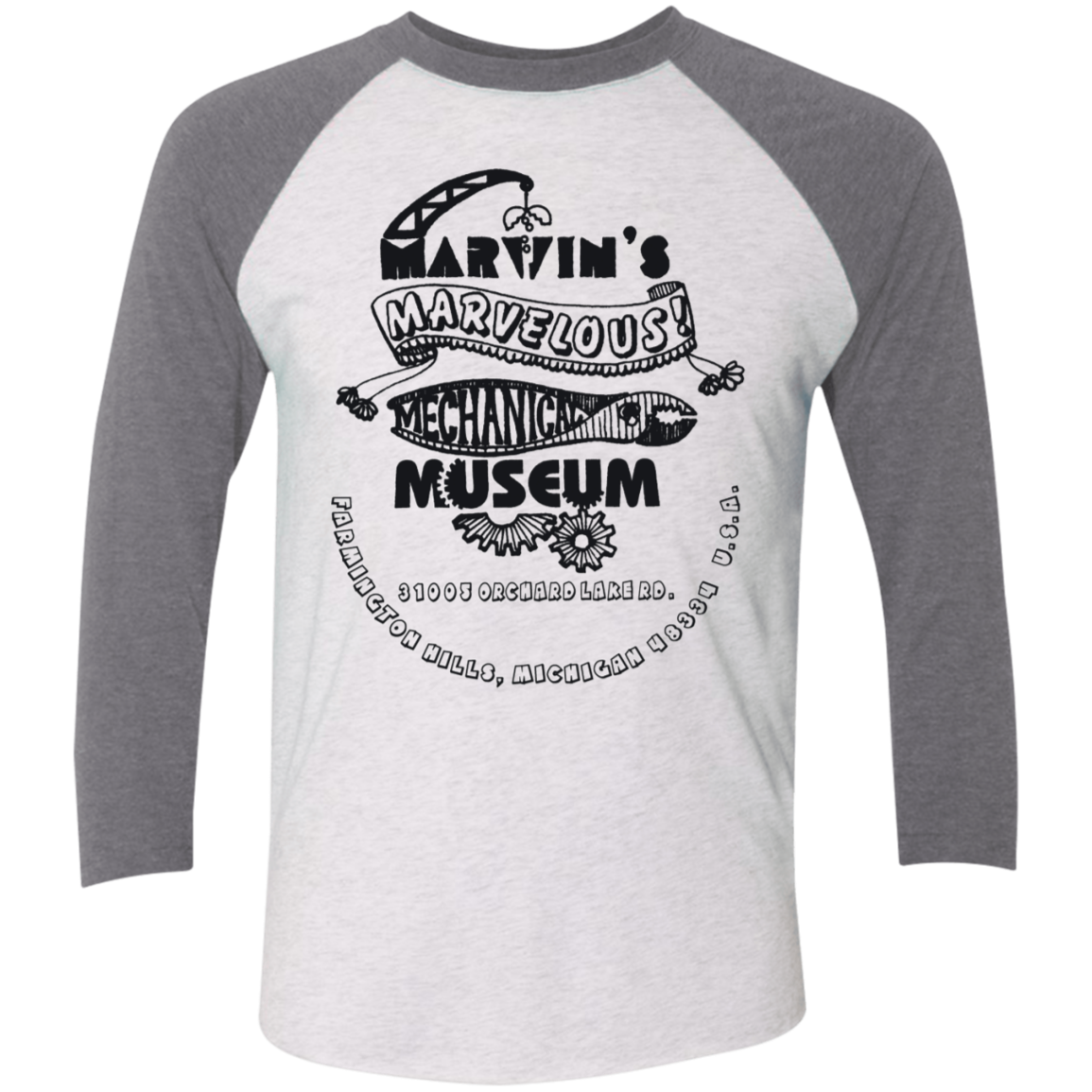 NL6051 Tri-Blend 3/4 Sleeve Raglan T-Shirt