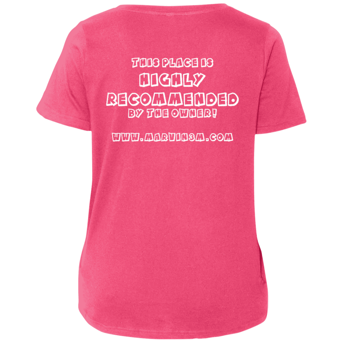 3807  Ladies' Curvy V-Neck T-Shirt