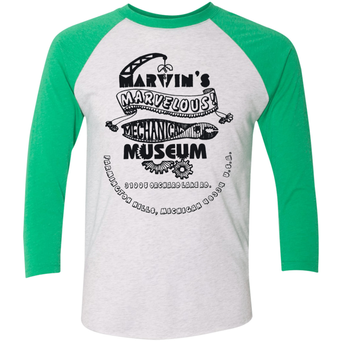 NL6051 Tri-Blend 3/4 Sleeve Raglan T-Shirt