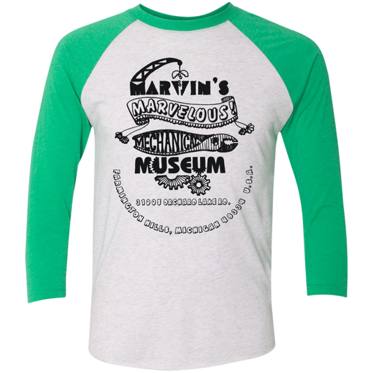 NL6051 Tri-Blend 3/4 Sleeve Raglan T-Shirt