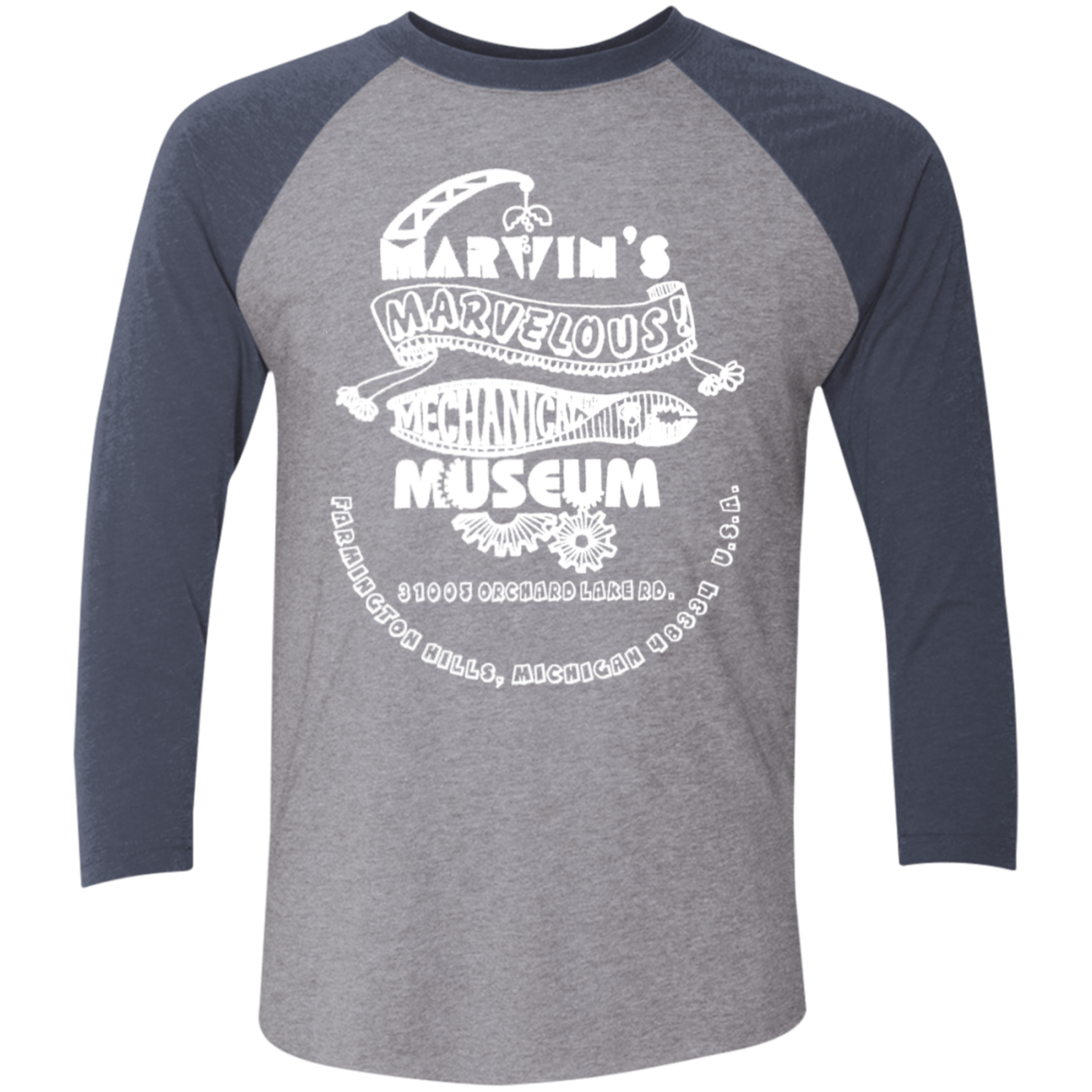 NL6051 Tri-Blend 3/4 Sleeve Raglan T-Shirt