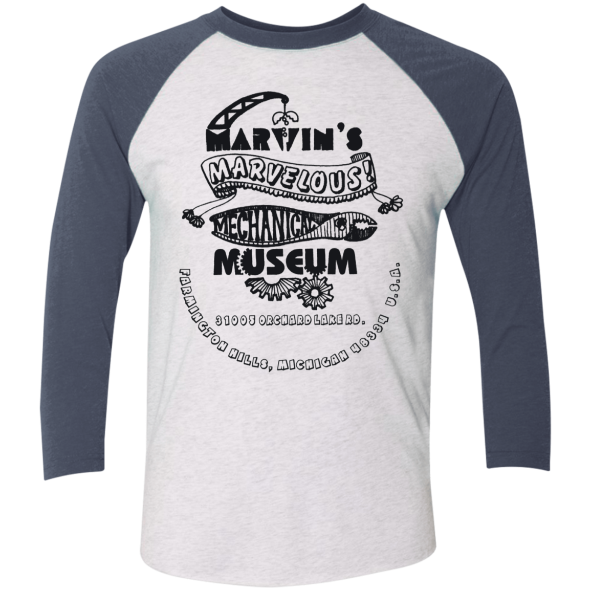 NL6051 Tri-Blend 3/4 Sleeve Raglan T-Shirt