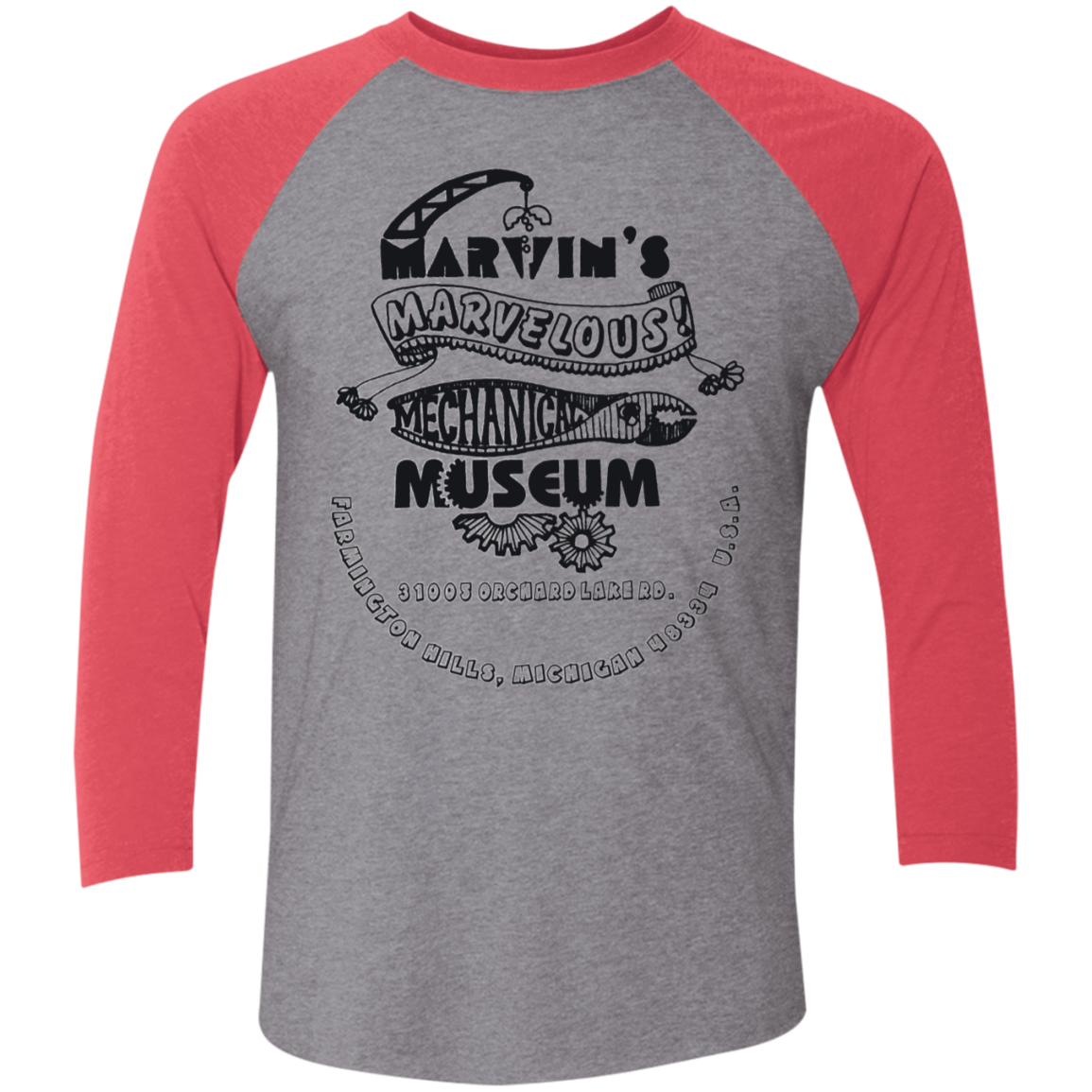 NL6051 Tri-Blend 3/4 Sleeve Raglan T-Shirt