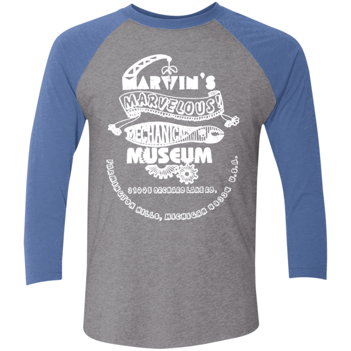 NL6051 Tri-Blend 3/4 Sleeve Raglan T-Shirt